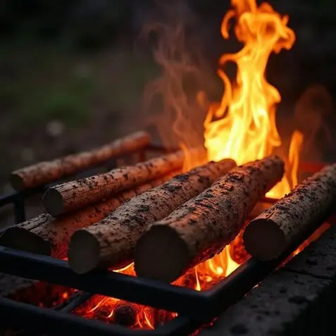 Parrilla para Chimenea Leña